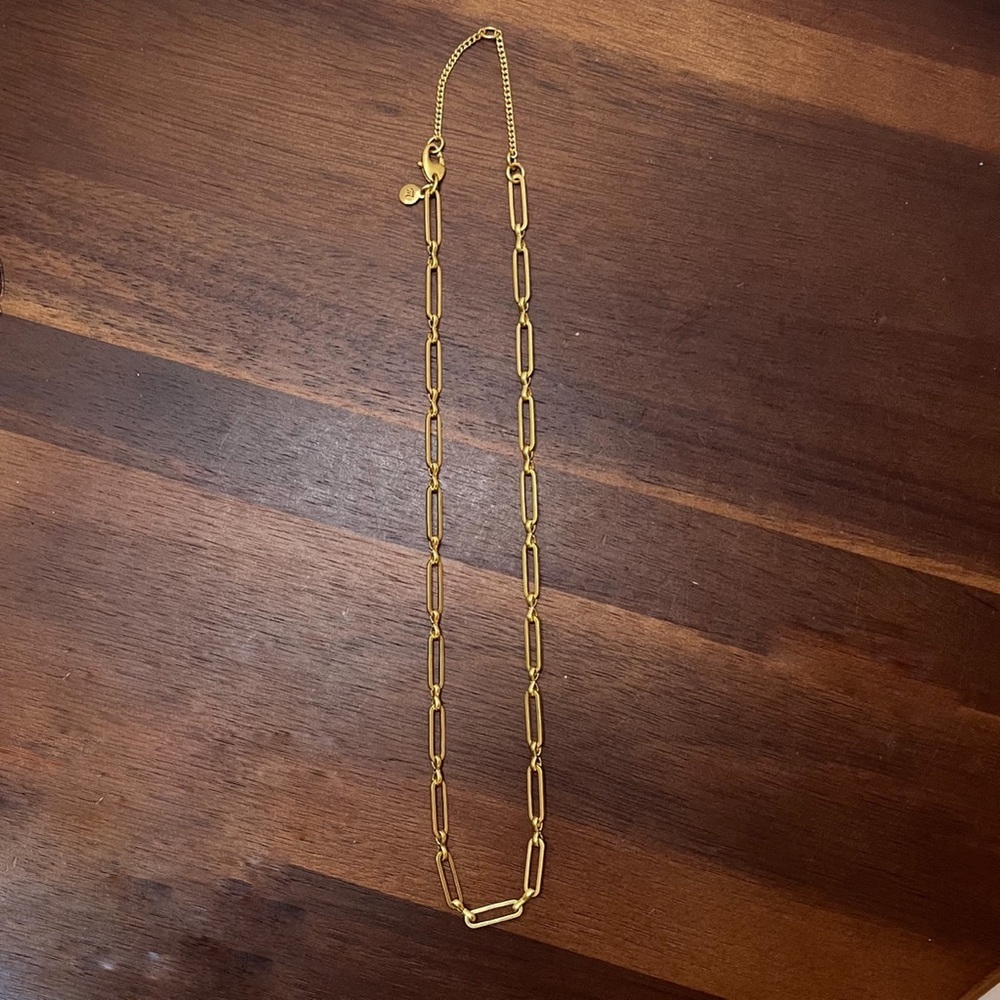 Madewell Paperclip Chain Necklace EUC
